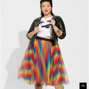 Torrid pride tulle A-line skirt size 1x